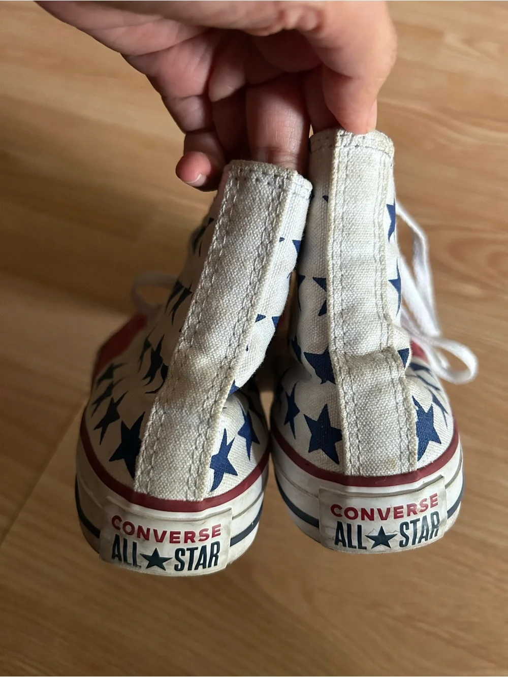 Converse All Star Taylor Red White Blue USA Sneakers Juniors 5